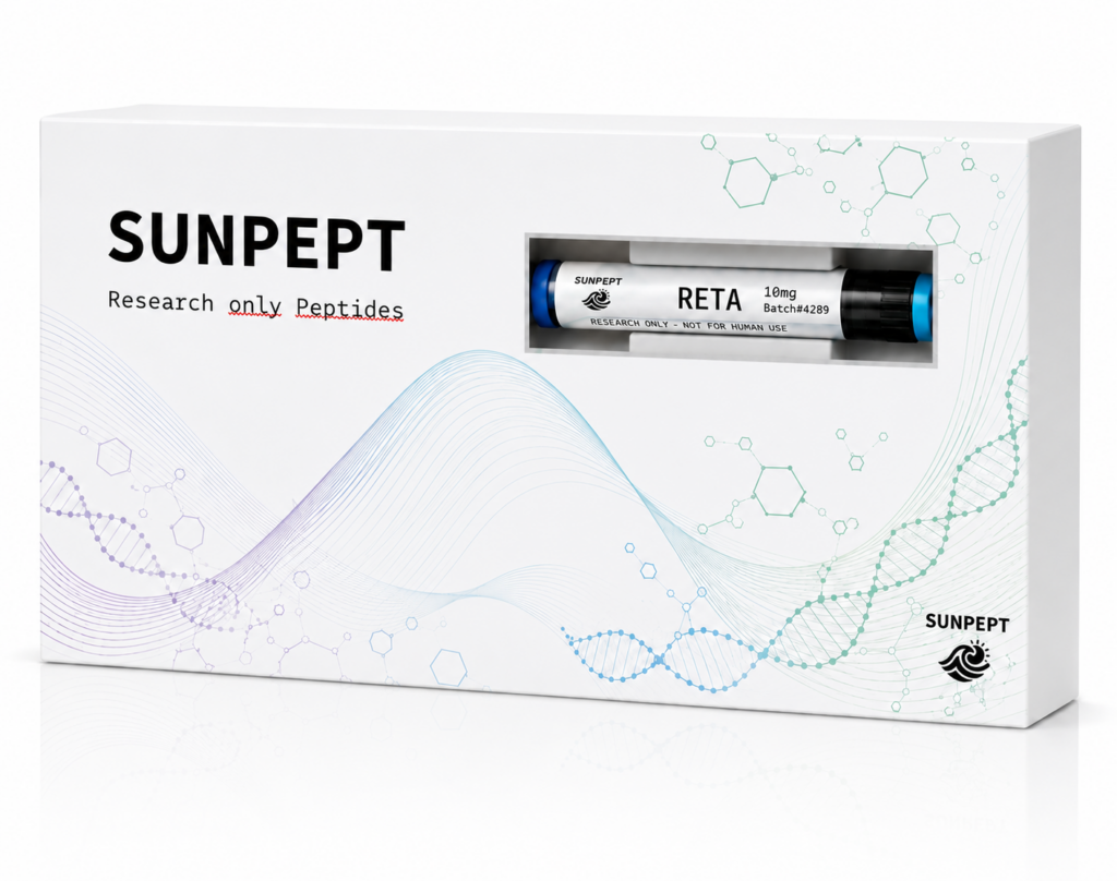 Retatrutide — Pen — lyophilisiertes Research-grade Forschungspeptid, HPLC-MS-geprüft | SunPept